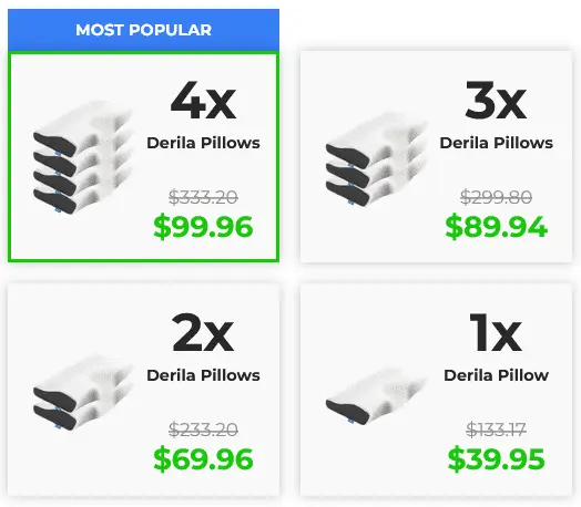 Derila Pillow price